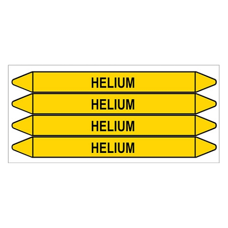 Značení potrubí, helium,4 ks, 250 × 26 mm